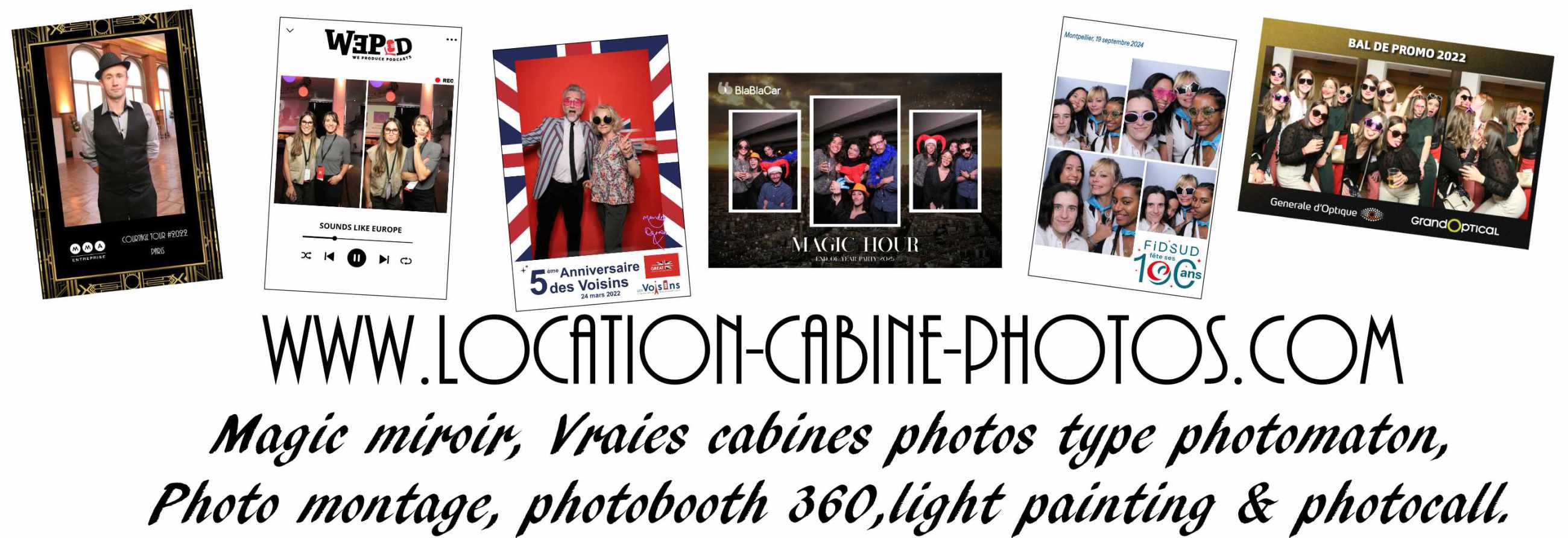 Location de photomaton photobooth Paris